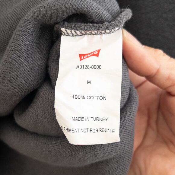 Levi's Dark Gray Heavy Sweatshirt Relaxed Fit Size Medium - Picture 5 of 5